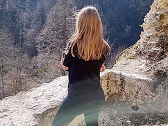 Hiking Ended With Sex, Got Caught, Cum On Yoga Pants