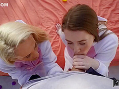 Sadie Hartz, Duncan Saint And Alice Merches - Two Bunnies And Share Huge