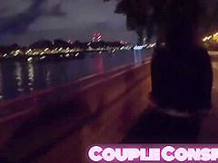 Cheating Girlfriend Sucks Strangers Dick In Park