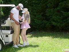 Lola Taylor In Gorgeous Blonde Fucking Hard Two Black Guys Threesome Golf Swim Instructor Anal Dp