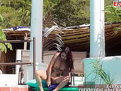 German Sex Tourist Book A Squirting Latina Hooker Outdoor