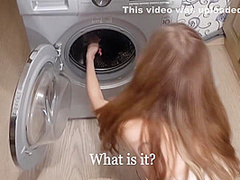 The Maid Got Stuck In The Washing Machine And Was Fucked Hard