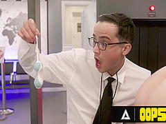 Inked Flight Attendant Squirts When Caught With Sex Toy At Airport Security - Rocky Emerson
