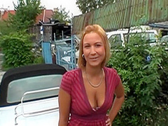 Naughty Redhead Sucks A Strangers Cock