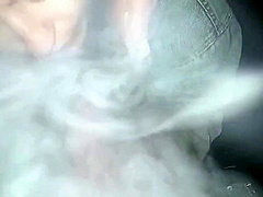 Pretty Woman Smokes A Cigarette And Sucks A Big Dick!