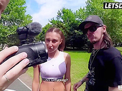 Fake Tits Chick Takes It Deep On The Backseat From Experienced Stud - Mark Aurel And Charly Doux