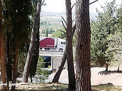 Fucking On A Highway Rest Area In Front Of Voyeur Truckers (real Risky Public Sex)