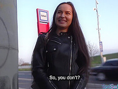 Amateur cheap public slut POV fucked 4 cash outdoor
