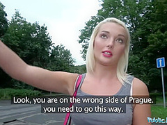 Blonde Gets Fucked By A Lost Stranger