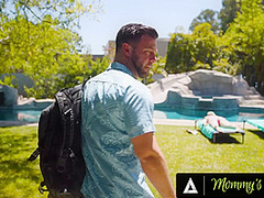 MOMMY'S BOY - Busty Brunette Lexi Luna Enjoys HARD ROUGH OUTDOOR SEX With Maintenance Man