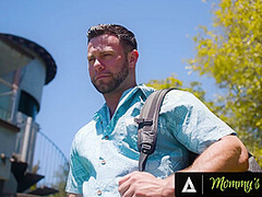 MOMMY'S BOY - Busty Brunette Lexi Luna Enjoys HARD ROUGH OUTDOOR SEX With Maintenance Man