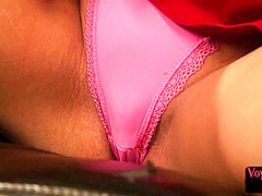 CFNM voyeur college babes watching guy in self HJ action