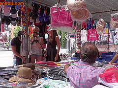 Useless slut fucked in public outdoor before facial jizzing