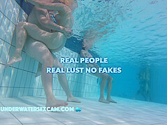TEASER SHAMELESS TEEN COUPLE FUCKS IN PUBLIC POOL