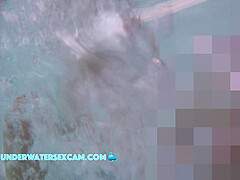 She gets horny in the jacuzzi and one finger disappears