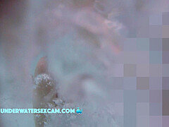 She gets horny in the jacuzzi and one finger disappears