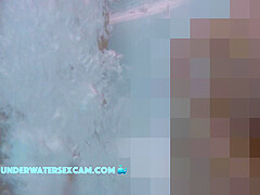 She gets horny in the jacuzzi and one finger disappears