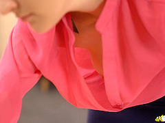 Gracie in Downblouse Voyeur - DownblouseJerk