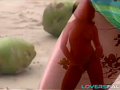 Busty cock lover fucking dick in anal pose