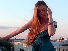 Sexy Russian Babe Sofy B Posing Nude On The Rooftop