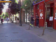 Useless BDSM whores fucked and whipping in public orgy