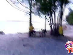 Ivana Bianchi - Beach Tease With Busty Blonde