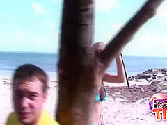 Ivana Bianchi - Beach Tease With Busty Blonde