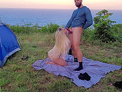 Lina Paige - Sexo Arriscado Casal Amador Real Fodendo Em Acampamento 520