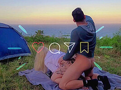 Lina Paige - Sexo Arriscado Casal Amador Real Fodendo Em Acampamento 520