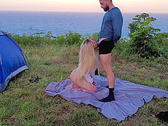 Lina Paige - Sexo Arriscado Casal Amador Real Fodendo Em Acampamento 520