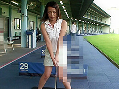Japanese MILF golf date and love love at love hotel