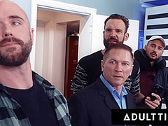 ADULT TIME - Whitney Wright Receives MASSIVE BUKKAKE FACIAL During Accidental Airport Gangbang!