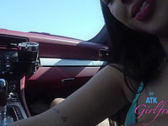 Car Ride That Had Gaby Oretga Playing With Her Pussy And Giving Roadhead Pov