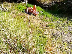Perv Watching German Babe Sunbathing