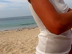 Risk Handjob I Suck A Guy And I Swallow His Sperm At The Beach People Look At Us Around