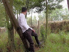He Gets Off The Road Undresses And Risks Being Seen Masturbating