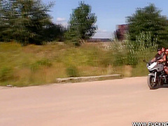 Melena A In Crazy Biker Girl