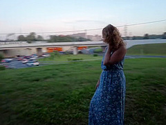 A Couple, In Plain Sight, Engaged In Extreme Sex In A Clearing Near The Road