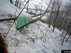 Met A Beauty In The Forest And Fucked Her There. Risky Blowjob Creampie Pussy