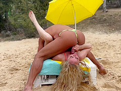 Wild Fuck On The Beach In Ibiza Thecno Festival. Cumshot On Face