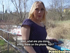 Public slut POV fucked on public place 4 money after casting