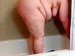 Big Ass Horny Ssbbw Blonde Milf Taking Shower & Big Booty Fucked Doggystyle Big Juicy Wet Pussy Finger Fucked (pov Nut)