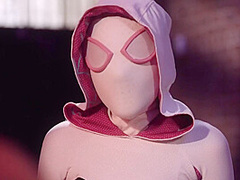 Blake As Spider Gwen Takes Spidermans Big Cock