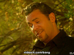 Natalia Wood takes his dick out of his riding pants so she can ride it hard - BANG!