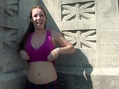 Stunning Blonde Chosen From The Public With Zoe Rae