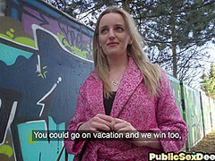 Public nympho lady penetrated in POV by BWC in doggystyle