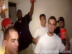 Coed teen fucking dick in frat house