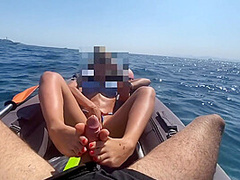 Fit Girl Sucks My Dick Like On A Kayak - Risky Public Sex