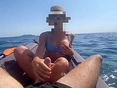 Fit Girl Sucks My Dick Like On A Kayak - Risky Public Sex