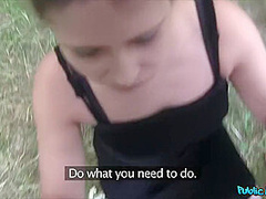 Sensual Darkhaired Babe Fucks Two Dicks To Get Out O